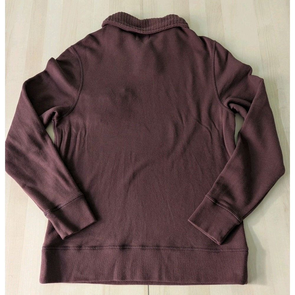 Billy Reid Shiloh Shawl Collar 100% Cotton W/‎ Leather Button Loops Sweater - Picture 6 of 8